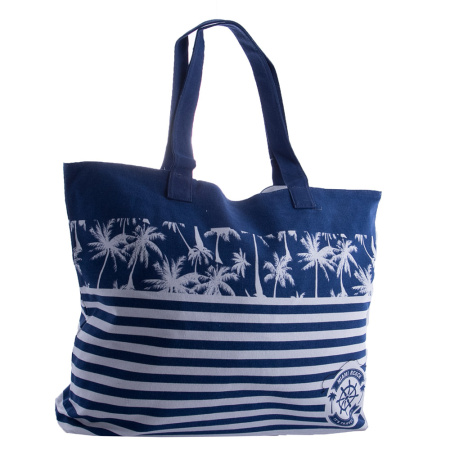 Сумка шоппер женская пляжная текстильная NN20866 синяя